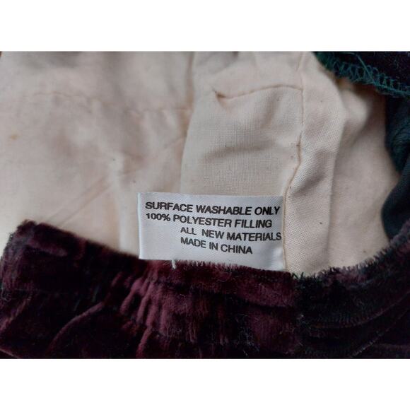 Bunnies and Bows by Brass Key Plush Bunny Rabbit Green Velvet Outfit 24" Toy - Picture 9 of 11